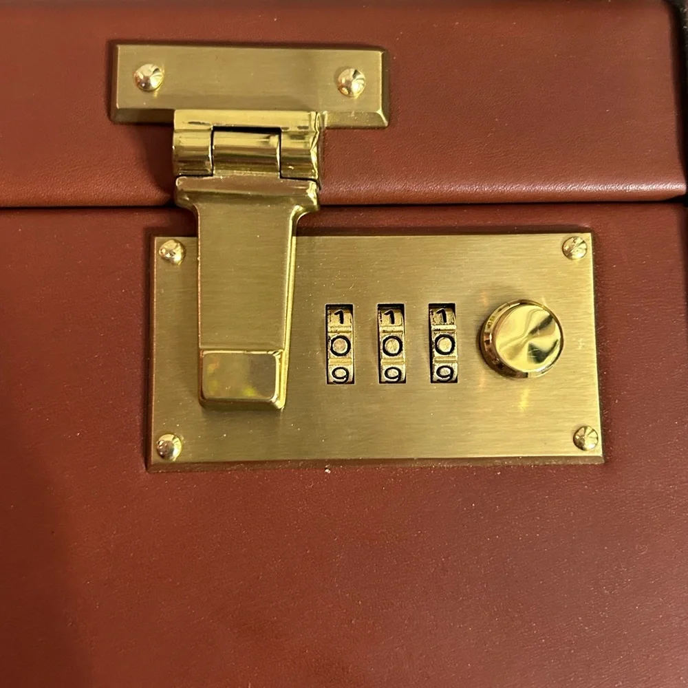 Mark Cross Vintage leather Briefcase New with dust bag